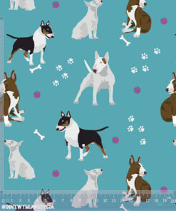 Alternative view of Welur tapicerski premium bulteriery dog art 3