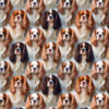 Welur tapicerski cavalier king charles spaniel 5