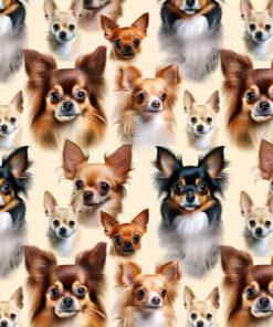 Welur tapicerski chihuahua długowłose 1