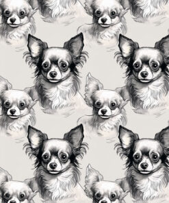 Welur tapicerski chihuahua długowłose 2
