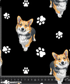 Alternative view of Tkanina wodoodporna Corgi łapki