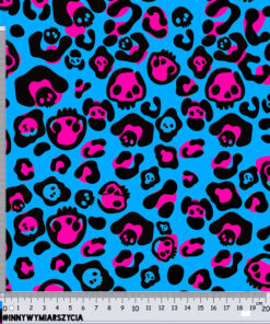 Alternative view of Tkanina wodoodporna czaszki wzór leopard panterka 3