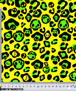 Alternative view of Tkanina wodoodporna czaszki wzór leopard panterka 4
