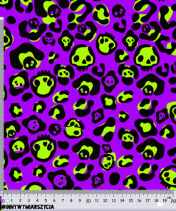 Alternative view of Tkanina wodoodporna czaszki wzór leopard panterka 5