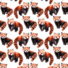 Welur tapicerski czerwone pandy 3