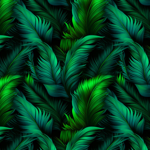 Tessuto impermeabile, eleganti foglie di palma 13 - #diverse dimensioni di  cucito