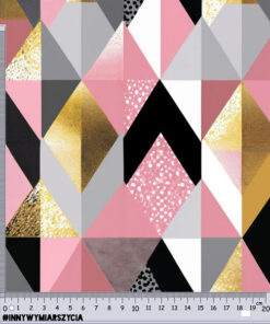 Alternative view of Welur tapicerski geometryczna elegancja 5