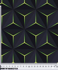 Alternative view of Welur tapicerski geometryczna harmonia 5