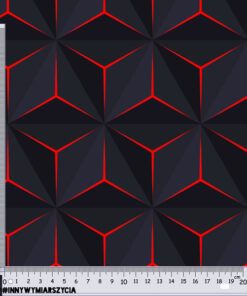 Alternative view of Welur tapicerski geometryczna harmonia 6