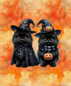 Panel wodoodporny halloween kot 3