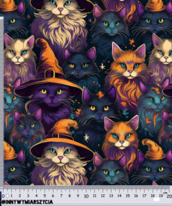 Alternative view of Welur tapicerski halloween koty 15