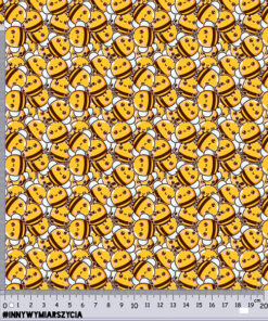 Alternative view of Tkanina wodoodporna zwierzaki kawaii pszczoły 3
