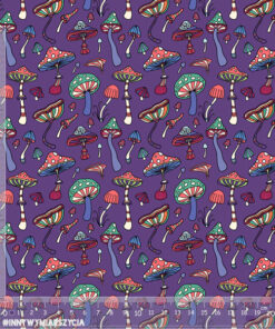 Alternative view of Tkanina wodoodporna kolorowe grzyby 1