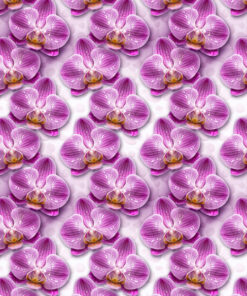 Tkanina wodoodporna kolorowe kwiaty orchidee 15