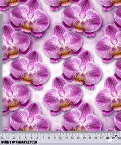 Alternative view of Tkanina wodoodporna kolorowe kwiaty orchidee 15