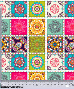 Alternative view of Tkanina wodoodporna kolorowe mandale ornamenty 3