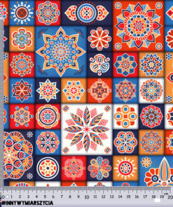 Alternative view of Tkanina wodoodporna kolorowe mandale ornamenty 4