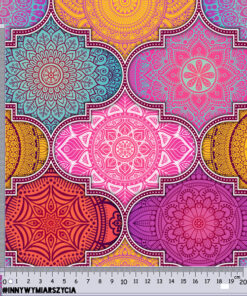 Alternative view of Tkanina wodoodporna kolorowe mandale ornamenty 5