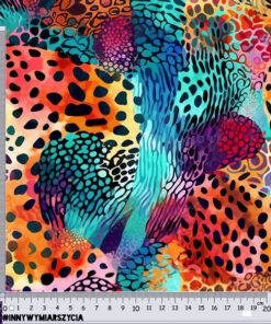 Alternative view of Tkanina wodoodporna kolorowy leopard panterka 2