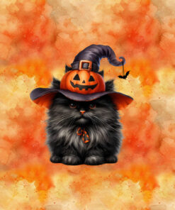 Panel welur halloween kot 1