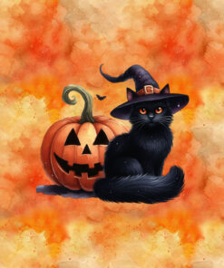 Panel wodoodporny halloween kot 10