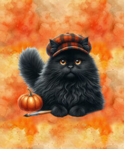 Panel wodoodporny halloween kot 4