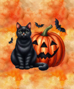 Panel welur halloween kot 6