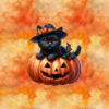 Panel welur halloween kot 7