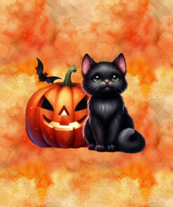 Panel wodoodporny halloween kot 8