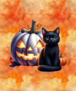 Panel wodoodporny halloween kot 9