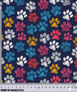 Alternative view of Tkanina wodoodporna łapki rysowane 2