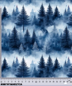 Welur tapicerski nature las we mgle 17 - obrazek 2