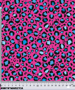 Alternative view of Ortalion wodoodporny print zwierzęcy leopard różowo niebieski
