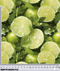 Alternative view of Tkanina wodoodporna owoce limonki 6