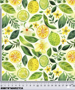 Alternative view of Tkanina wodoodporna owoce limonki 4