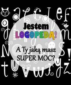 Panel wodoodporny jestem logopedą literki