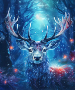 Panel welur magiczny jeleń 4