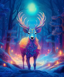 Panel welur magiczny jeleń 7