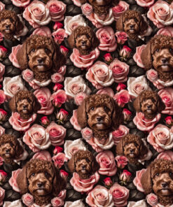 Welur tapicerski psy cavapoo 1