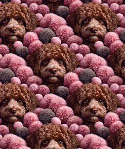 Welur tapicerski psy cavapoo 2