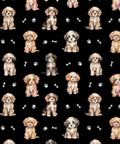 Welur tapicerski psy cavapoo 4