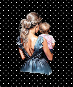 Panel dzianina mommy love mama i syn 6