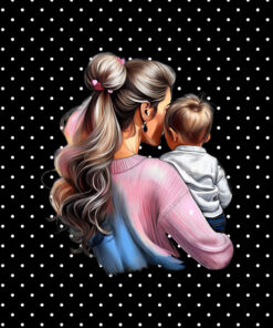 Panel dzianina mommy love mama i syn 7