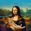 Panel welur Mona Lisa i kot