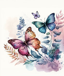 Panel wodoodporny motyl watercolor 2