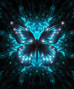Panel wodoodporny neonowy motyl 2