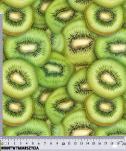 Alternative view of Welur tapicerski owoce kiwi małe