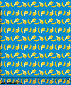 Alternative view of Tkanina wodoodporna owoce małe banany pasy 2