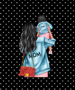 Panel wodoodporny girl mom mama i córka brunet 6