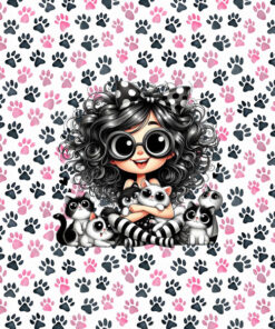 Panel wodoodporny cat lady łapki 5